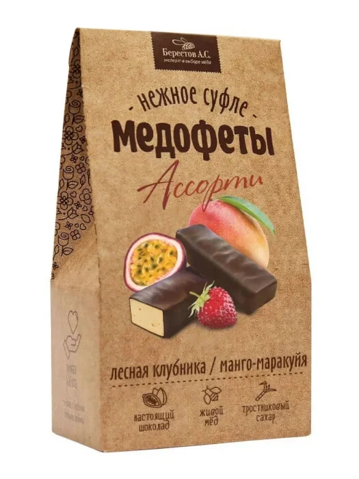  Берестов Медофеты Манго маракуйя и клубникой,150г    в Кингисеппе
