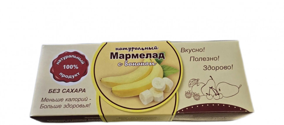  Мармелад натуральный "Банан" 140г  в Кингисеппе