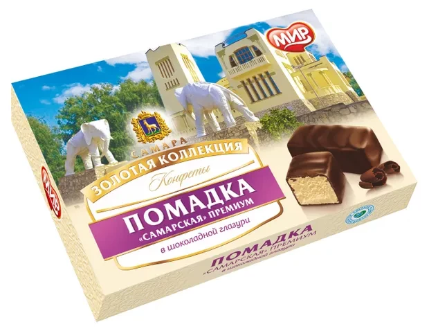  КФ МИР Помадка ШОКОЛАДНОЙ ГЛАЗУРИ 145г  в Кингисеппе